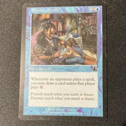 Magic: The Gathering Rhystic Study Common Enchantment Prophecy Blue Regular - Image 1