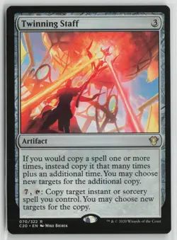 Twinning Staff Lightly Played 70 Commander 2020 Magic: The Gathering - Image 1