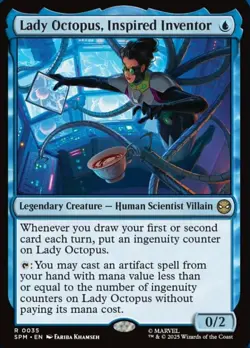 MTG Lady Octopus, Inspired Inventor, NM-Mint, English Marvel's Spider-Man - Image 1