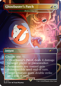 MTG Boros Charm 1771 Rare Foil Borderless Secret Lair Drop Ghostbusters - Image 1