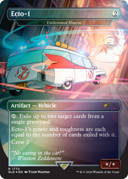 MTG Unlicensed Hearse 1772 Rare Foil Borderless Secret Lair Drop Ghostbusters - Image 1