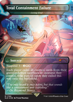 MTG Living End 1769 Mythic Foil Borderless Secret Lair Drop Ghostbusters - Image 1