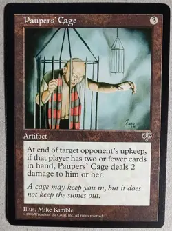 Paupers' Cage - Mirage (MIR) - Rare- EX+ - Magic the Gathering - MTG - Image 1