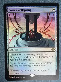 MTG Norn's Wellspring Foil Phyrexia ONE NM - Image 1