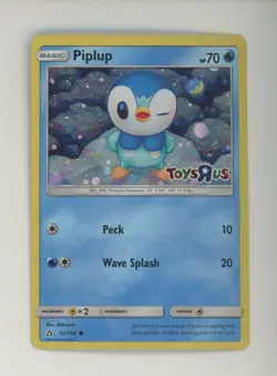 Piplup Stamped Pokemon TCG 32/156 Sun & Moon Toys R Us Promo Near Mint Card - Image 1