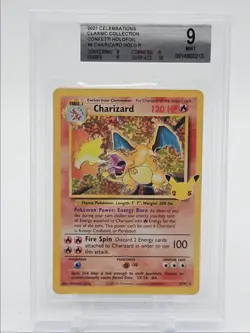 CHARIZARD 2021 POKEMON SWSH COLLECTION RARE CONFETTI 4/102 BGS 9 Q7119 - Image 1