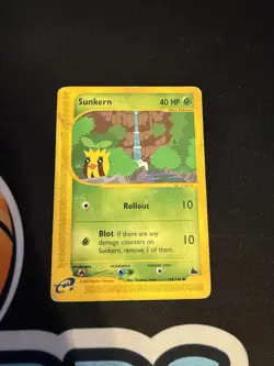 Pokemon Card Sunkern 106/144 common 2003 Skyridge - Image 1