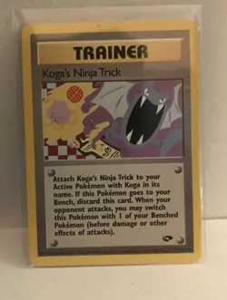 Koga's Ninja Trick 115/132 Gym Challenge Pokemon Trainer Card - Image 1
