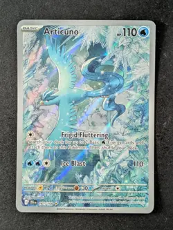 2025 Pokemon ARTICUNO #161/159 Journey Together Illustration Rare English - Image 1
