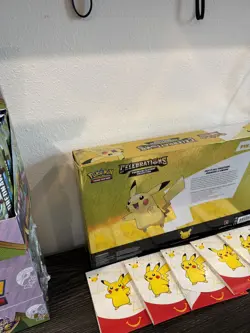 Pokemon Celebrations Pikachu V‑Union Premium Playmat Collection bonus 5 packs - Image 3