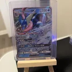 Pokemon TCG Greninja GX Ultra Rare Holo SM-Forbidden Light 24/131 - Image 1