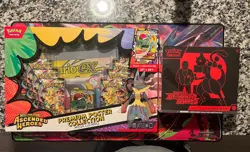 Pokemon Factory Sealed Lot: Destined Rivals ETB & Ascended Heroes Poster Collect - Image 1