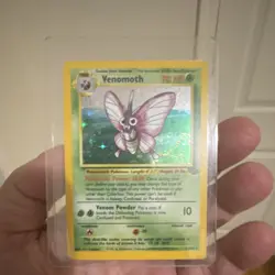 Pokemon Venomoth Jungle Holo Rare Unlimited 70 HP 13/64 English 1999 Card - Image 1