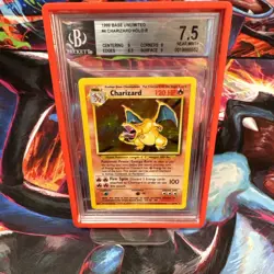 [BGS 7.5] Pokemon Charizard Base Set Unlimited #4 Holo Rare 1999 Near Mint+ - Image 2