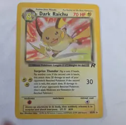 Vintage WOTC Pokemon TCG | Dark Raichu 83/82 | Team Rocket Holo Rare Card LP - Image 1