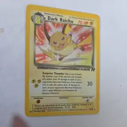 Vintage WOTC Pokemon TCG | Dark Raichu 83/82 | Team Rocket Holo Rare Card LP - Image 3