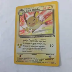 Vintage WOTC Pokemon TCG | Dark Raichu 83/82 | Team Rocket Holo Rare Card LP - Image 4