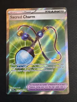 Pokemon TCG Trainer Tool Sacred Charm 122/094 Phantasmal Flames - Image 1