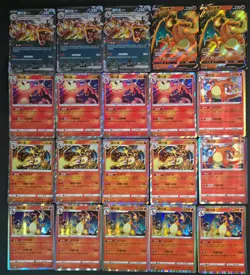 Lot*20Pokemon Charizard V ex Simplified Traditional Chinese Holo Rare Card CR46 - Image 1