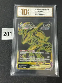 Pokemon TCG Chinese Rayquaza VMAX 025- Scarlet & Violet, CSFC-025 Grade 10 - Image 1