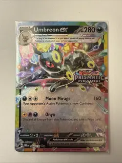 Umbreon EX 060/131 Stamped & Sealed Promo 2025 Pokemon Prismatic Evolutions - Image 1