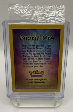 Pokemon TCG Ancient Mew #1 Promo Foil/Holo English 2000 WotC HP 30 2000, Sealed - Image 2