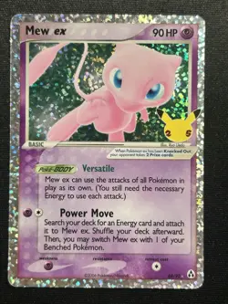 Mew ex NM 25th Anniversary Celebrations Classic Collection Pokemon Card 88/110 - Image 1
