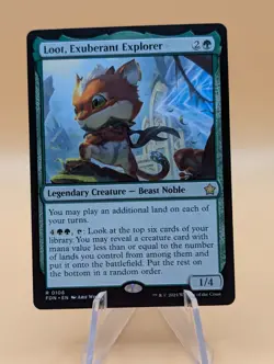 MTG: Loot, Exuberant Explorer | Non-Foil | Magic Foundations | Pack Fresh NM | - Image 1