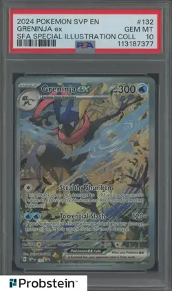 2024 Pokemon SVP EN SFA Special Illustration Collection #132 Greninja ex PSA 10 - Image 1