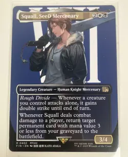 MTG Final Fantasy Squall, SeeD Mercenary R 0402 Borderless Non-Foil Near Mint - Image 1