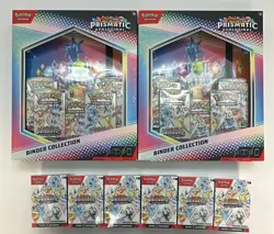Lot of (6) Pokemon Prismatic Evolutions Booster Bundles + (2) Binder Collection - Image 1