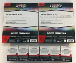 Lot of (6) Pokemon Prismatic Evolutions Booster Bundles + (2) Binder Collection - Image 2
