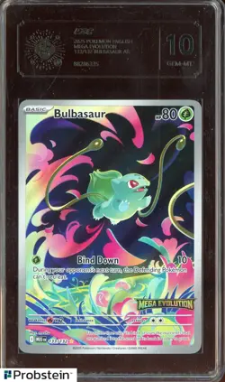 2025 Pokemon Mega Evolution #133/132 Bulbasaur Graded 10 GEM-MT - Image 1