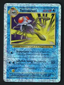 2002 Pokemon Legendary Collection #66 Tentacruel Reverse Holo Foil - Image 1