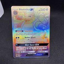 Pokemon Blastoise GX 218/214 Sm-Unbroken Bonds Secret Rare Holo - NM - Image 1