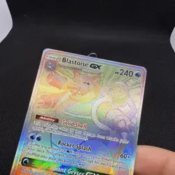 Pokemon Blastoise GX 218/214 Sm-Unbroken Bonds Secret Rare Holo - NM - Image 2
