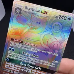 Pokemon Blastoise GX 218/214 Sm-Unbroken Bonds Secret Rare Holo - NM - Image 3