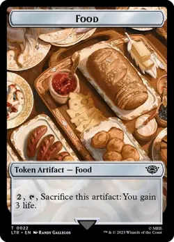 4x Treefolk / Food double-sided Token - NM - Tales of Middle-earth - MTG - Image 2