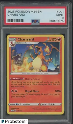 2025 Pokemon M24 EN #001 Charizard PSA 9 MINT - Image 1