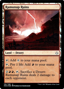 Ramunap Ruins Hour of Devastation Foil MTG Magic Land Red 181/199 - Image 1