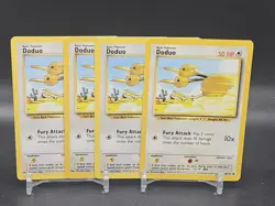 (4) Pokemon Doduo Base Set 48/102 Vintage 1999 WOTC LP - Image 1