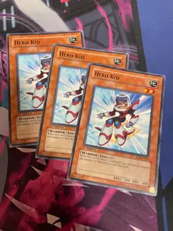 YUGIOH - HERO KID X3 - COMMON - SOI - 1ST ED - LP - Image 1