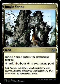 Jungle Shrine Modern Masters Foil Land Red Green White Tri MTG Magic 238/249 - Image 1