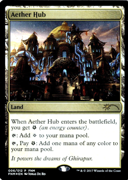 Aether Hub FNM Promos Foil MTG Magic Land Energy - Image 1