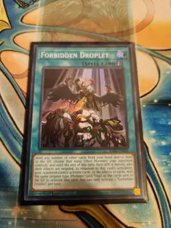 Yugioh Forbidden Droplet RA01-EN064 Super Rare 1st Edition NM - Image 1