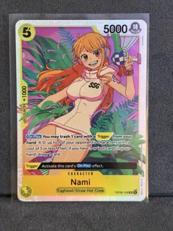 One Piece CCG Nami Alternate Art OP08-106 Sr Two Legends English - Image 1