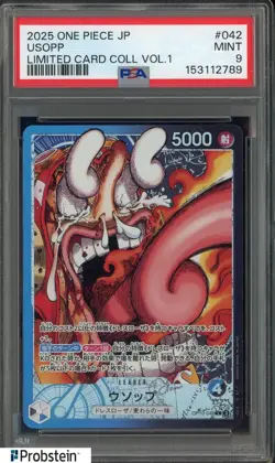 2025 One Piece JPN Limited Card Coll Vol.1 #042 Usopp PSA 9 MINT - Image 1