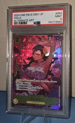 2024 One Piece Japanese Eb01-Extra Booster -Mem Viola PSA 9 - Image 1