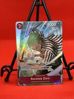 Roronoa Zoro OP14-015 Rare Alternate Art Th Azure Sea's Seven One Piece TCG Foil - Image 2