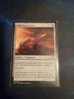 1x Lightning Greaves - MTG Commander 2020 #245 - Regular, NM - Image 1